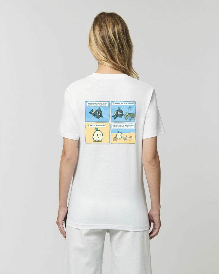 T SHIRT-TORTUE---BLANC---COTON-BIO---FEMME----GREENMINDED