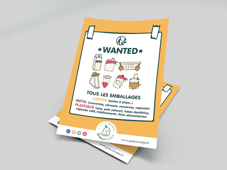 Affiche A4 - Tri emballages - Association GreenMinded